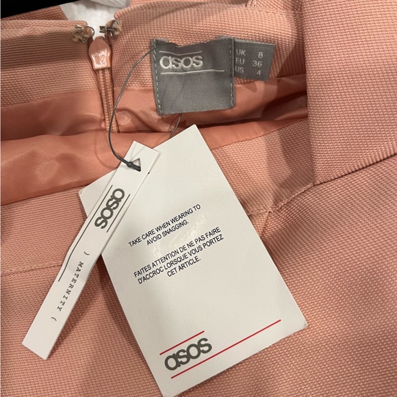 ASOS NWT pink maternity dress with bow - 4 - Picture 6 of 6